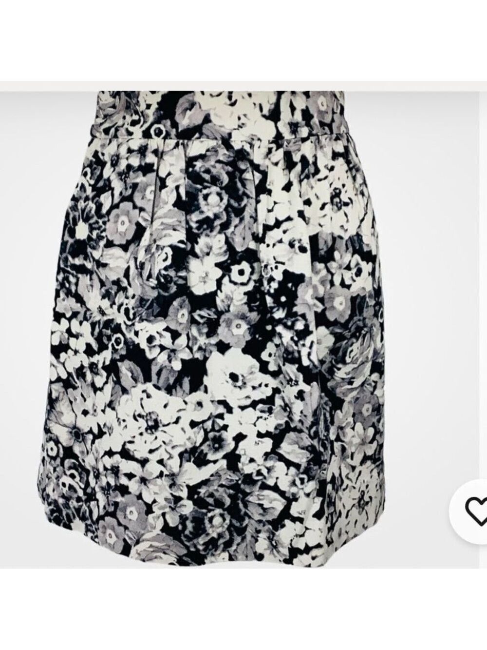 GAP Black and White Bubble Mini Skirt Night Out